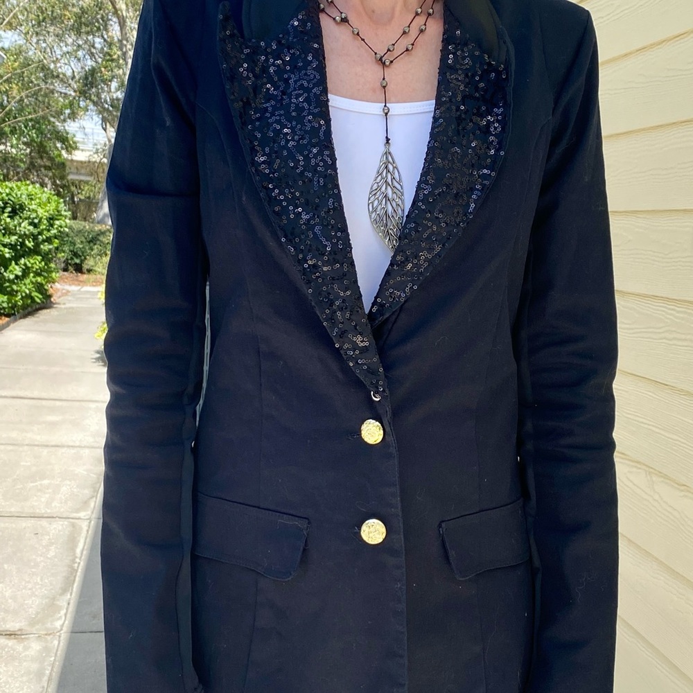 Black and navy dressy jacket